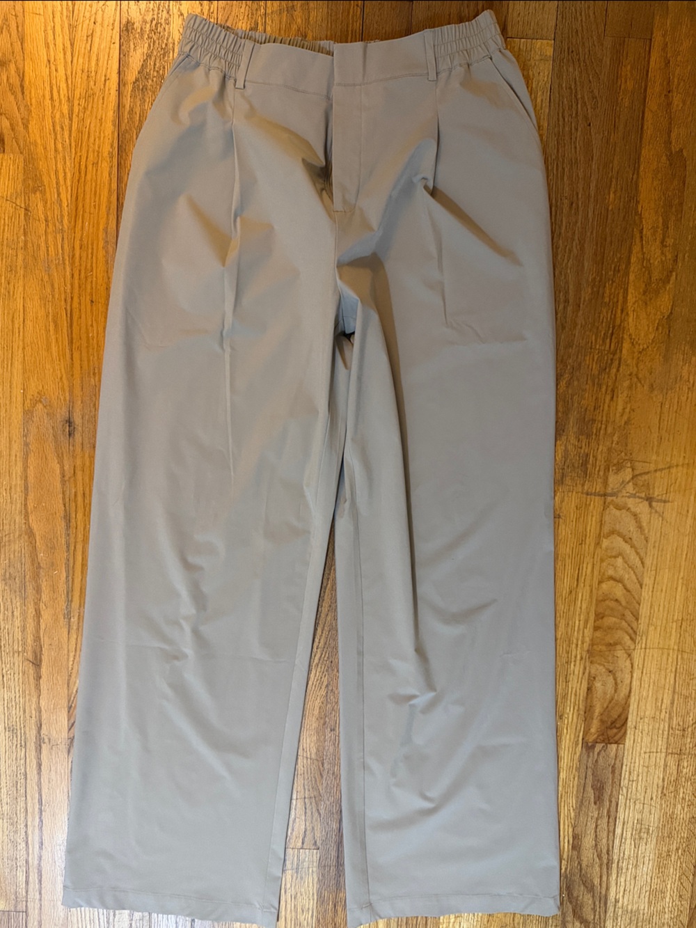 ALO Yoga Gravel Beige High Waist Pursuit Trouser Pant